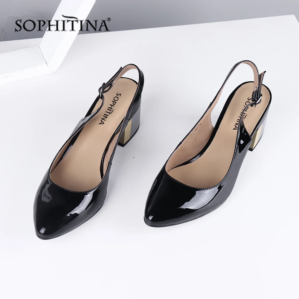 SOPHITINA/Хит 2019г. Обувь из качественной лакированной кожи Элегантные вечерние