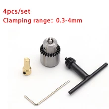 

4Pcs Metal Taper Mounted Lathe Electric Drill Chuck Chuck Key Small Wrench For Lathe Electric Drill Milling Machine 0.3-4mm