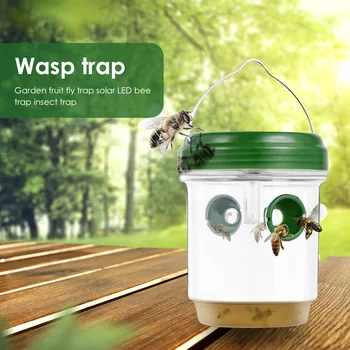 

Plastic Insect Catcher Flying Bee Hornet Fly Trap Outdoor LED Solar Powered Easily Carrying Part Eco-friendly Tool Supplies