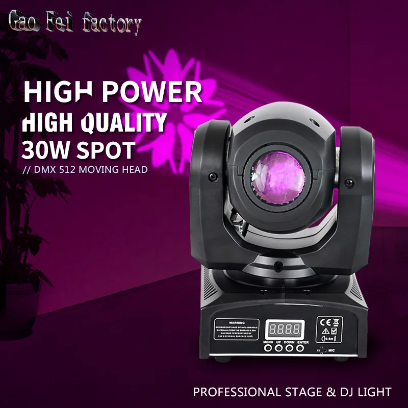 

led moving head LED Inno Pocket Spot Mini Moving Head Light 30W DMX dj 7 gobos effect stage lights