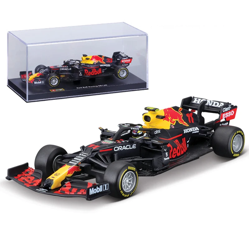 Модель гоночного автомобиля Bburago 1:43 Red Bull Racing 2021 RB16B #33 #11 F1 RB16 B | Игрушки и хобби