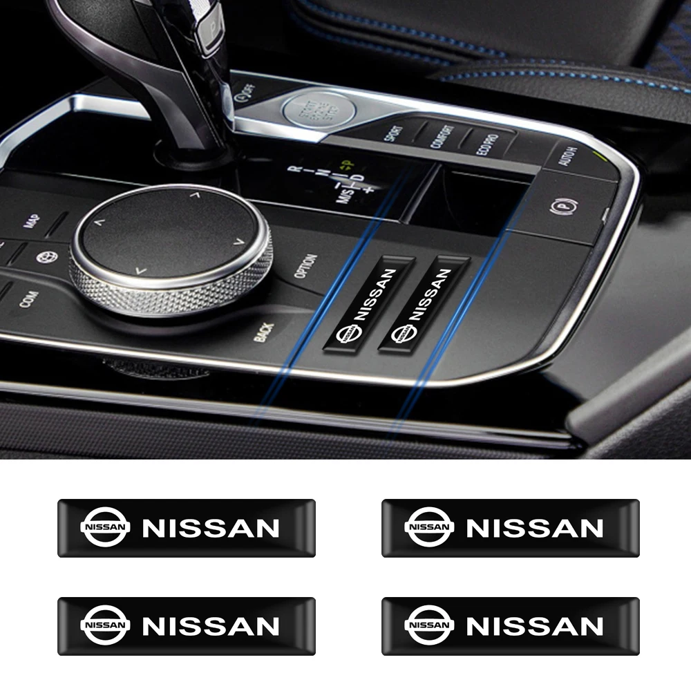 

10PCS Car Epoxy Resin Stickers Car Styling Emblem Badge Decals For NISSAN Tiida Teana ALTIMA SYLPHY MURANO KICKS QASHQAI