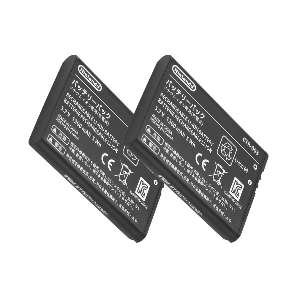 2 x 1300mAh CTR-003 Replacement battery pack For Nintendo Switch Pro Wireless Controller 3DS Rechargeable batteries - ANKUX Tech Co., Ltd