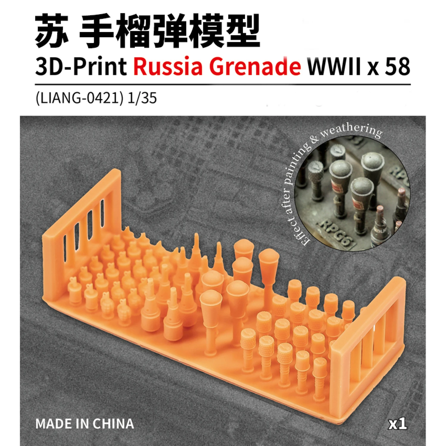 1/35 Tank Scene Model 3D Print Grenade Car Tank Scene Making Hobby Accessories