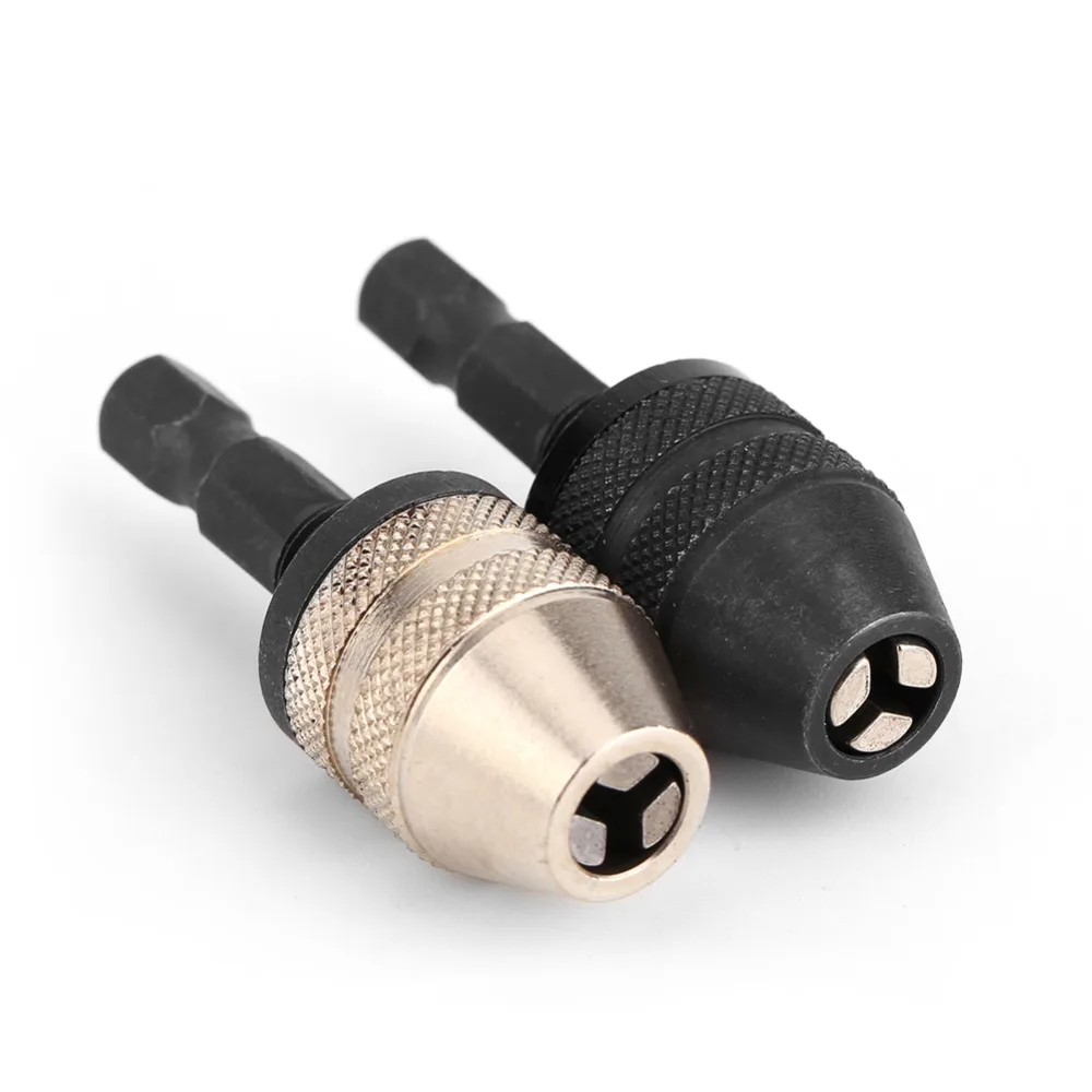 

Keyless Drill Chuck Screwdriver Impact Driver Adaptor 1/4 '' Hex Shank Drill Bit Tool Quick Change Convertor Adapter