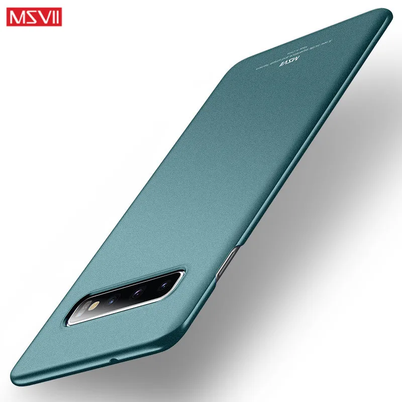 Чехлы для Samsung S10 S9 S8 Plus MSVII Жесткий Тонкий матовый чехол из поликарбоната Galaxy Note 10 9