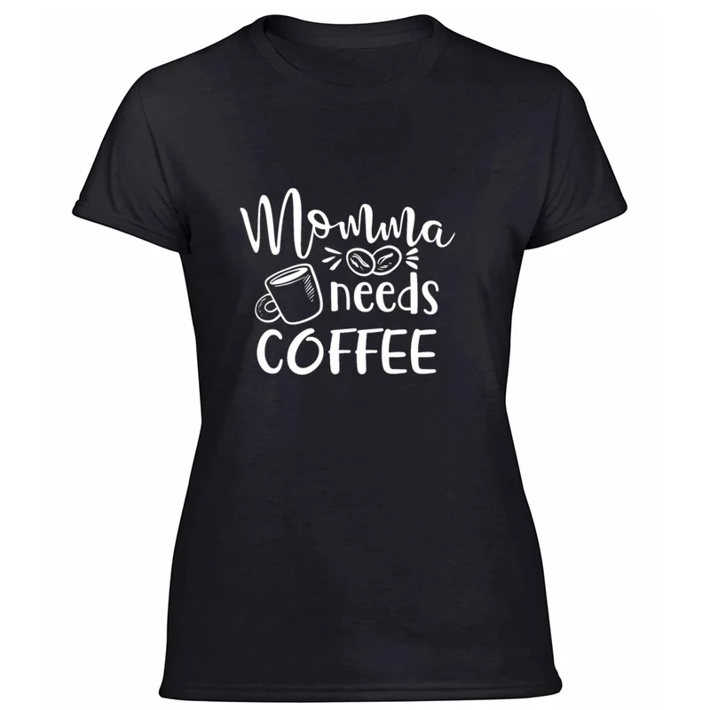 Винтаж Momma Needs coffee Fun Morning футболка для мужчин известный мальчик девочка футболки с круглым вырезом короткий рукав
