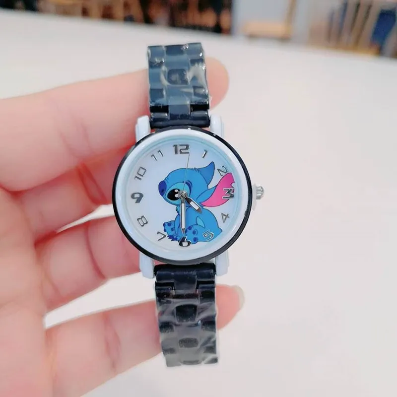 Disney Lilo & Stitch Stitch orologio da polso in ceramica imitazione  bambino impermeabile boy girl student cartoni animati orologio da polso  Anime