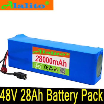 

Alalito 48v 28Ah 1000w 13S3P Lithium ion Battery Pack For 54.6v E-bike Electric bicycle Scooter with discharge BMS