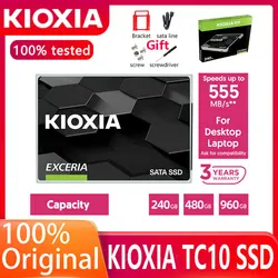 Kioxia unidad interna de estado sólido TC10 EXCERIA SSD, 240gb, 480gb, 960gb, 2,5 pulgadas, SATA III, HDD, disco duro HD, Notebook, PC
