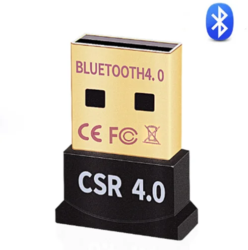 Беспроводной usb-адаптер Bluetooth Mini Bluetooth USB Dongle 4,0 портативный двойной режим Bluetooth передатчик приемник для компьютера ПК - Цвет: Black