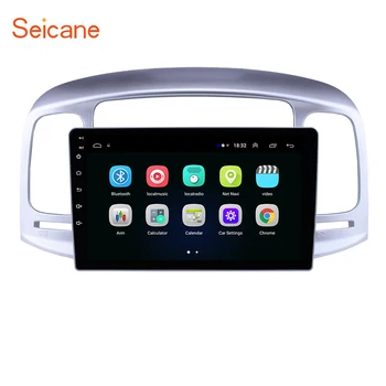 

Seicane Car Autoradio GPS 9 inch Stereo Android 8.1 for Hyundai Accent 2006-2011 Head Unit support DVR Rear Camera OBDII TPMS