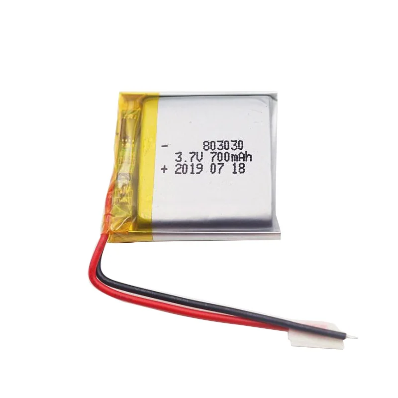 700mah 3,7 V 803030 литий-полимерная LiPo аккумуляторная батарея для смарт-часов MP3 MP4 MP5 DIY игрушка светодиодный светильник навигатор литий-ионный элемент