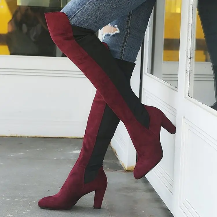 

Women's Boots Women Knee-High Boots Warm Boots Snow Boots Bi