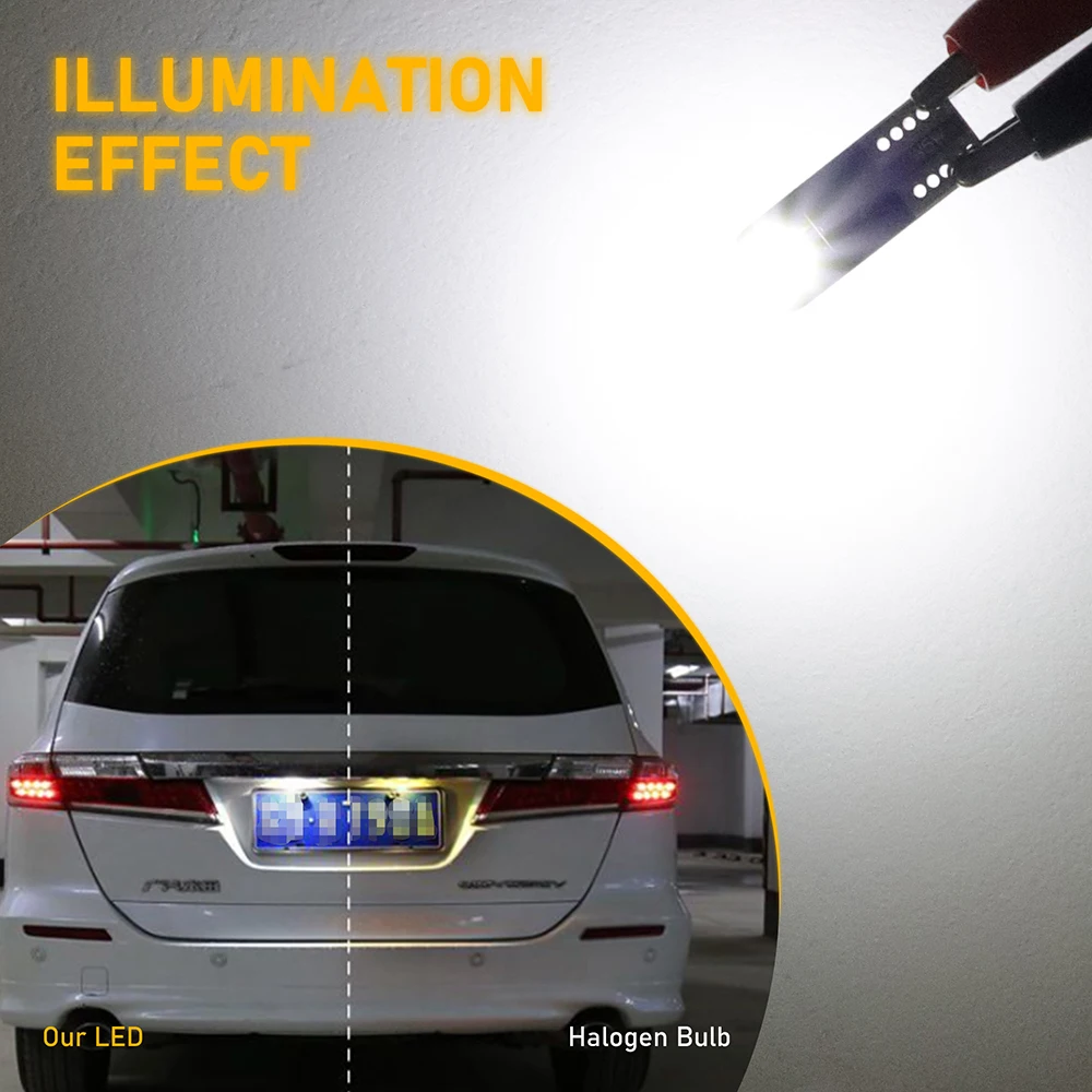 10X T10 W5W 2825 SMD СВЕТОДИОДНЫЙ Canbus лампы для Chevy Cruze Malibu Trax Suburban Error Free 6000K Автомобильный
