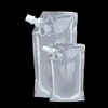 Transparent Plastic Spout Pouch Reusable Durable Plastic Bottle Pouch For Liquid Drink Pouch Sealed Packaging Bag Portable ► Photo 3/6