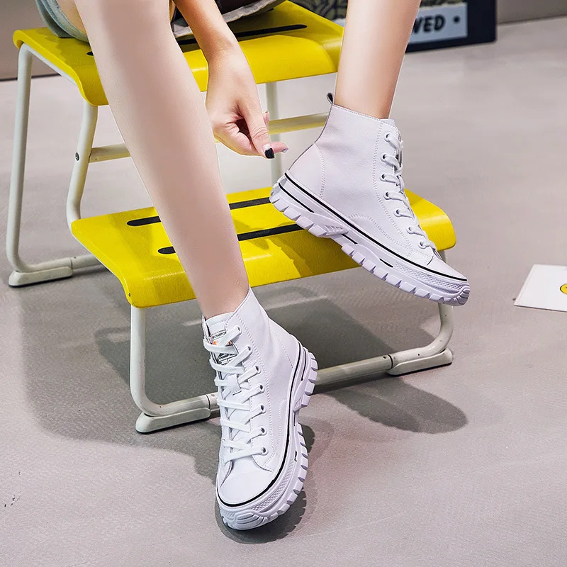 

Short Boots Women's 2019 Autumn New Style Martin Boots Solid Color round-Toe Chunky Heel British Style Boots Students Versatile