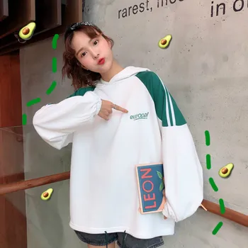 

Ulzzang Street Style Women Sweatshirt Streetwear Fall 2019 Korea Letter Print Hoodie Oversized Loose Tracksuit Women Tops