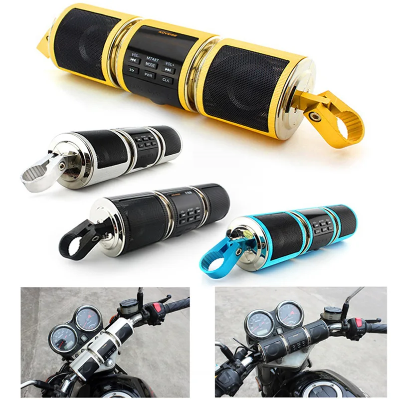 Motorcycle Audio Water Resistant Motorbike Stereo Speaker Bluetooth