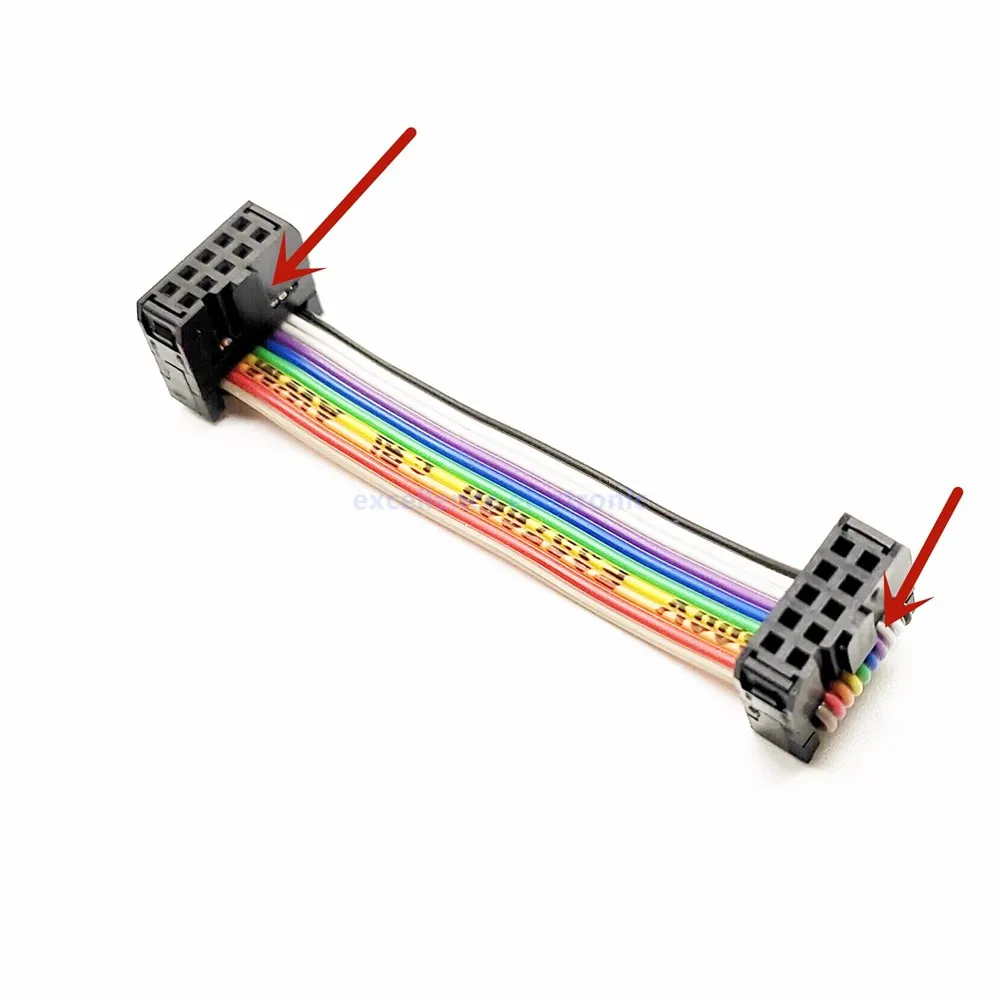 10-Wire Flat Ribbon Cable Roll - 10 Meters (33 Feet) Grey 1.27mm Pitch For IDC Connectors