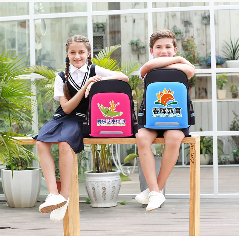 Personalize Logo Schoolbag Pupil School Backpack Kids Bags for Girls Printable Kindergarten Satchel Boy Child Backpack Sac A Dos
