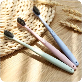 

Wholesale and Wholesale Toothbrush Korean-style Toothbrush Soft Hair Household Portable Teeth Tooth Bamboo Charcoal Toothbrush
