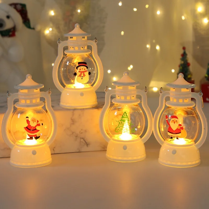 цена Christmas Decoration Portable Led Small Latern Room Decoration Xmas Home Ornaments