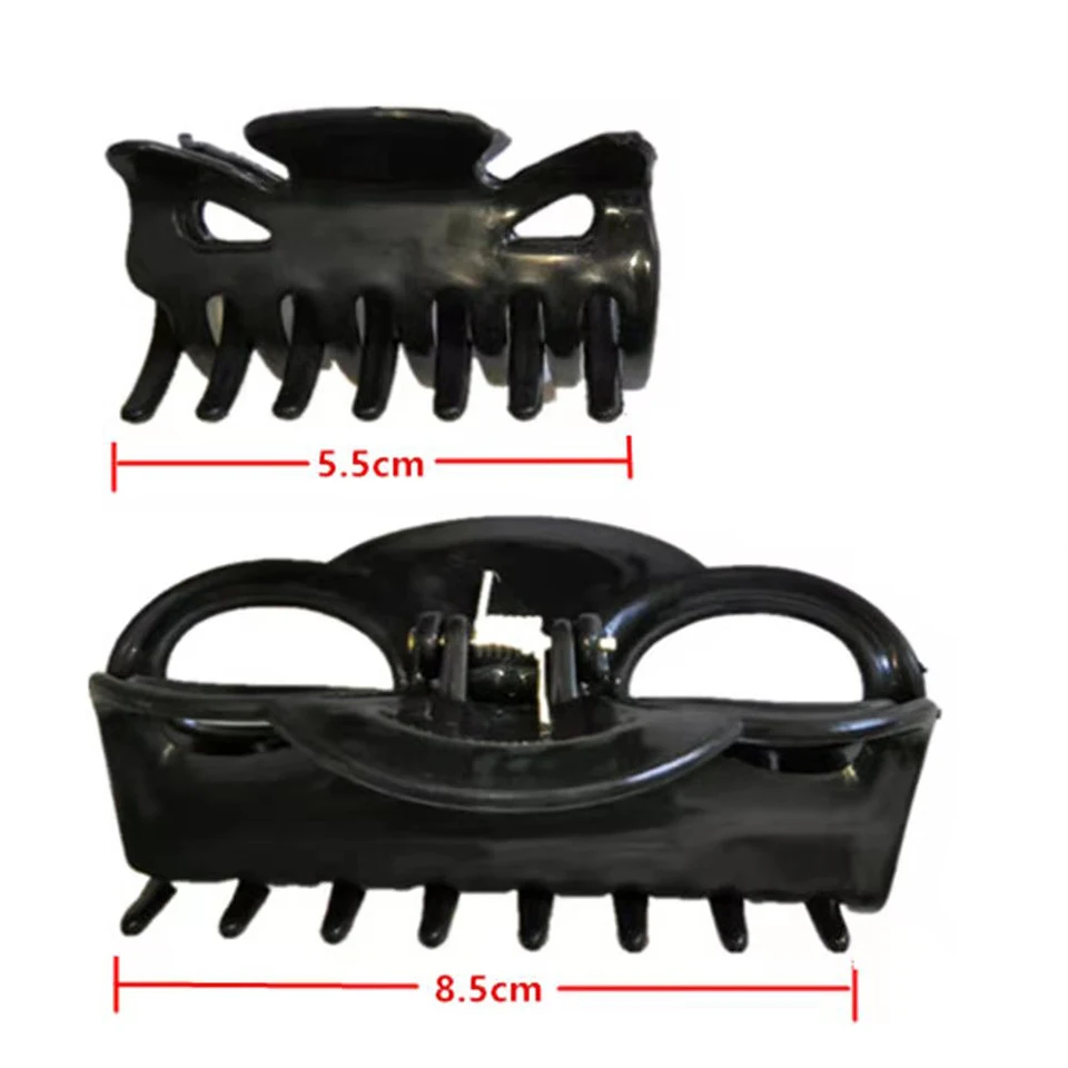 Yihan 합성 클로 클립 인 헤어 익스텐션 웨이브 헤어피스, 레드 핑크 블루 헤어 번즈, 여성용 합성 헤어 익스텐션