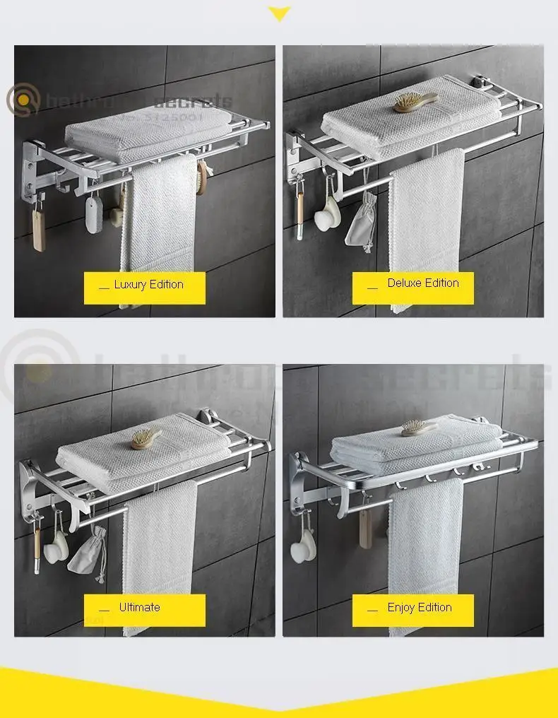 Вешалка для ванной комнаты, алюминиевая стойка для полотенец, стойка для полотенец, вешалка для ванной комнаты, настенная вешалка для туалета, без штамповки