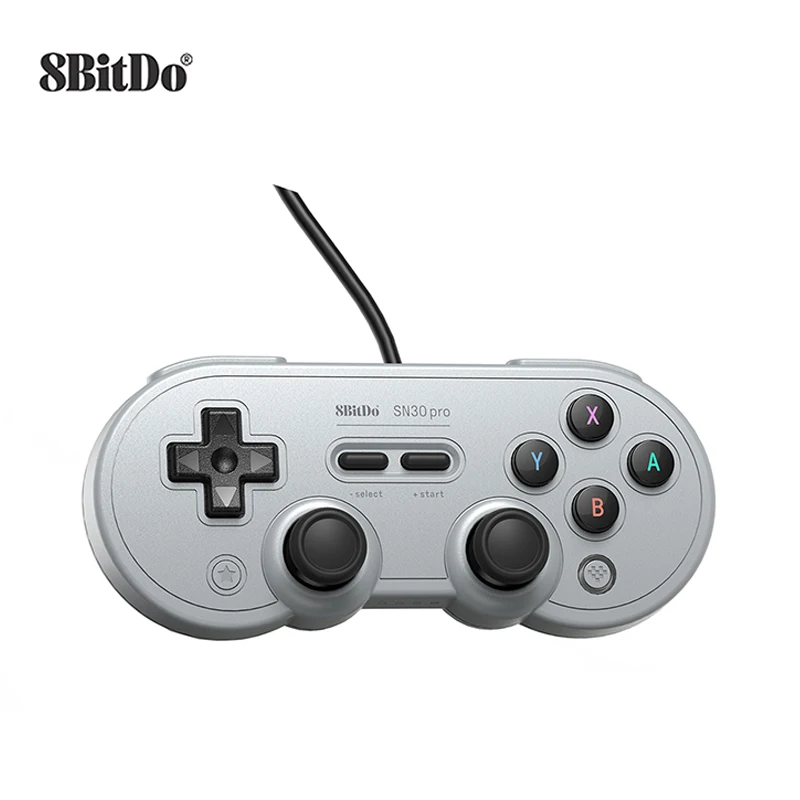 8BitDo SN30 Pro USB Gamepad Wired Controller Joystick for Nintendo Switch Windows Steam Raspberry Pi Gray Edition 