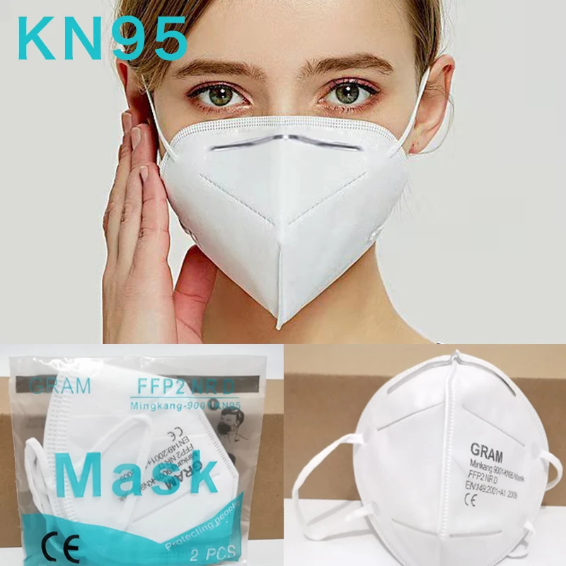 

Profession KN95 Dustproof Anti-fog And Breathable Face Masks N95 Mask 95% Filtration Anti Bacterial virus Features as KF94 FFP2