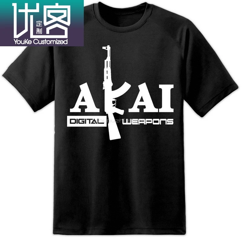Профессиональная футболка AKAI для диджея крутая Повседневная рубашка с принтом