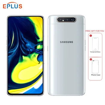 Перейти на Алиэкспресс и купить Новый samsung Galaxy A80 A8050 4G LTE мобильный телефон 6,7 дюйм8 ГБ ОЗУ 128 Гб ПЗУ Snapdragon 730 Android 3700 мАч NFC две sim-карты
