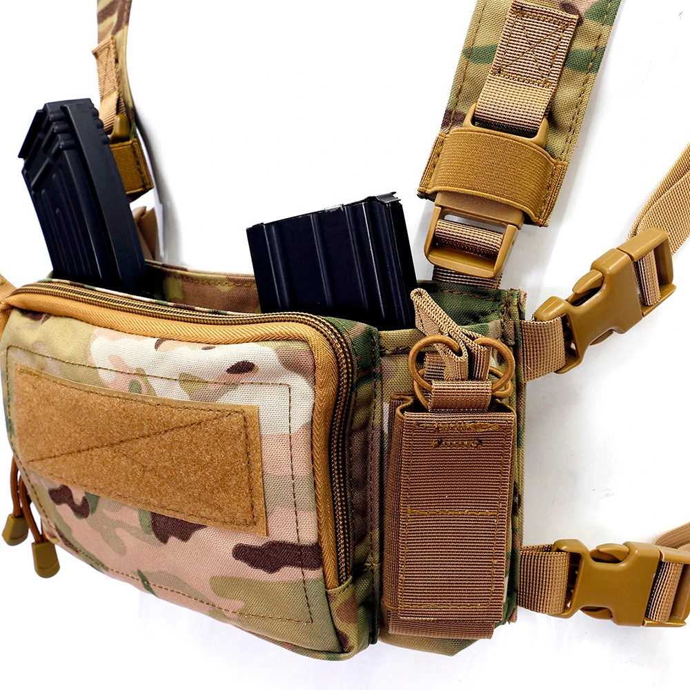 Tactical Micro Chest Rig Modular H Harness D3CR Funny Pack SACK Pouch Combat Military Equipment Vest 5.56 Mag Colete Airsoft