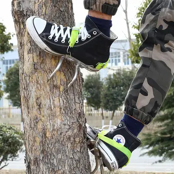 

Stainless Steel Climbing Tree Shoes Simple To Use Tree Climbing Tool Pole Climbing Spikes For Hunting Observation Picking Fruit