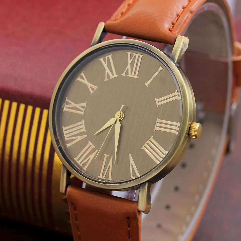 

Bronze Rome Measuring Belt Watch Fashion Watch Europe And America Hot Sales Quartz Watch