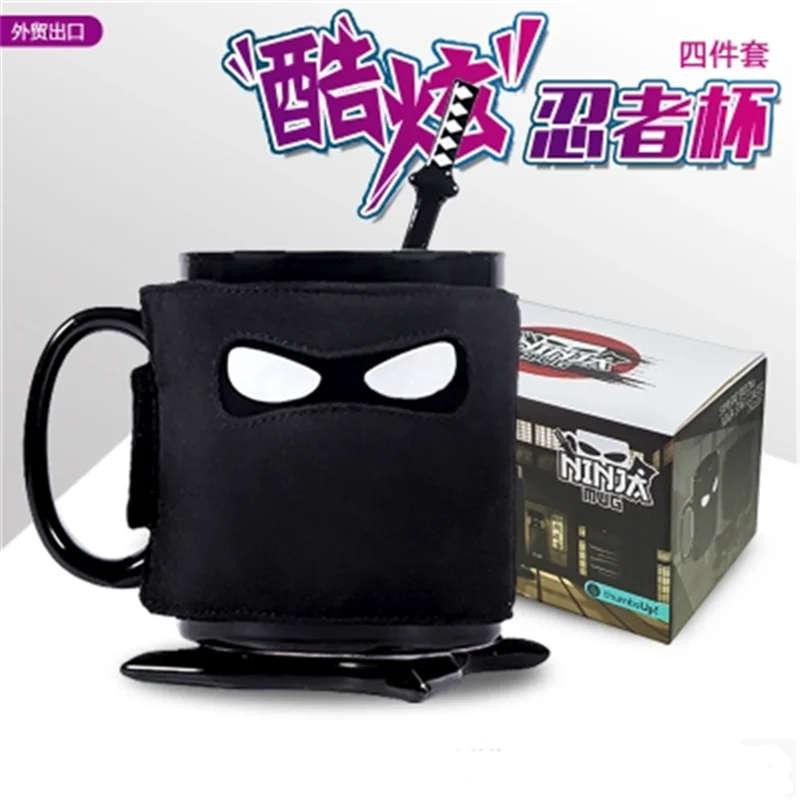 

Ninja Mug Ceramic Coffee Cup Masked Pirate Mask Cup Funny Creative Personality Gift