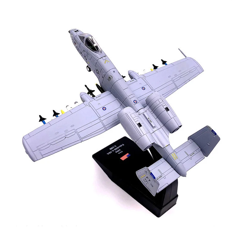 1:100 1/100 масштаб США A-10 Thunderbolt II Warthog Hog Штурмовик истребитель литой металлический самолет модель самолета детская игрушка для мальчика - Цвет: (100) A-10