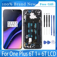 

Super AMOLED For Oneplus6T 6T 6.41" LCD Display Touch Screen Digitizer Assembly Replacement LCD Screen For OnePlus 6T 1+6T