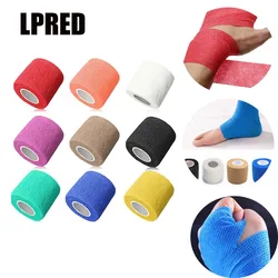 10x Security Protection Waterproof Self-adhesive Cohesive Bandages Elastic Wrap First Aid Tool Sport Body Gauze Vet Medical  (F)