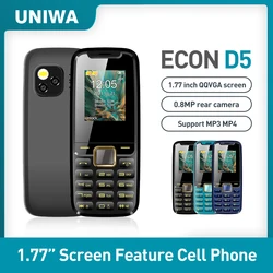 UNIWA ECON D5 Unlocked Big Button Mobile Phone Senior 2G GSM Wireless radio Russian Arabic Hebrew Keyboard Feature Phone