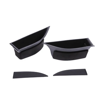 

2Pcs Car Armrest Door Storage Box Bracket Tray for Land Rover Range Rover Evoque 16-18