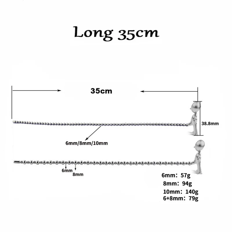Metal Small Sagittarius Eye Irritation Pull Bead Urethra Blockage Expansion Plunger Bending Sex Toy For Man Urethral Stimulation