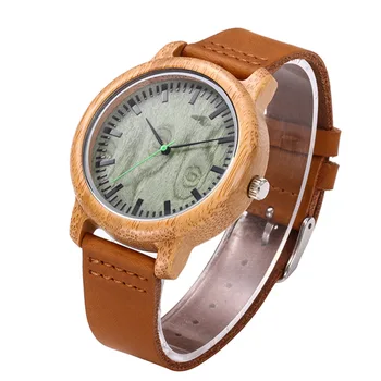 

Women's Watches Analog Handmade Natural Bamboo Wood Watches Men Fashion Minimalist Quartz Watch Waterproof Leather Watch Gifts