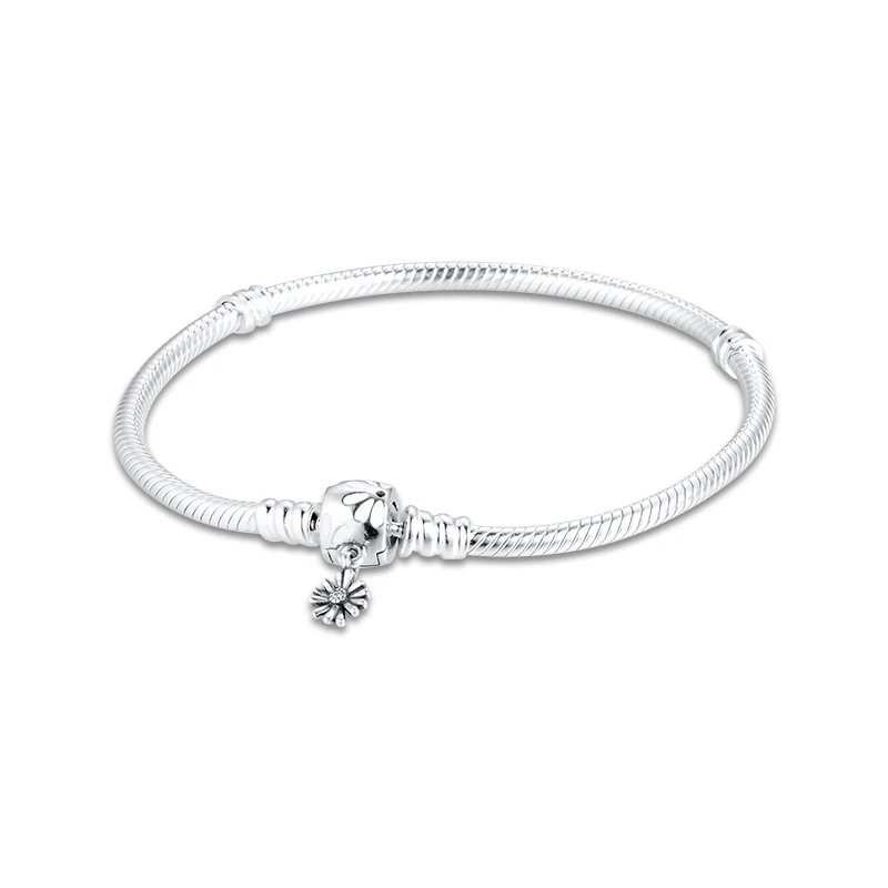 

GPY Bracelet Daisy Flower Clasp Bracelets Women Pulseira Hombre Feminina Masculina Pulseras Mujer Silver 925 Sterling jewelry