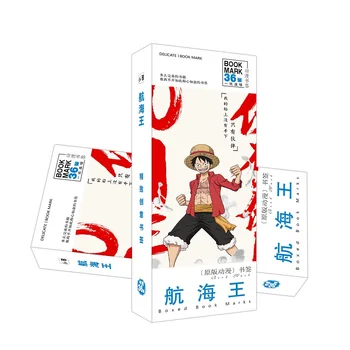 

36 Pcs/Set Japanese Anime One Piece Paper Bookmark Stationery Bookmarks Book Holder Message Card Gift Stationery