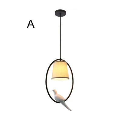 Креативный Лофт винтажный подвесной светильник для спальни, столовой, гостиной, ресторана, кафе, прохода, подвесной светильник, лампа - Цвет корпуса: A