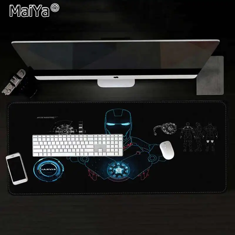 Maiya Marvel iron man Jarvis безупречные отрасли силиконовый большой/маленький коврик для мышки игра большой коврик для мыши клавиатуры коврик
