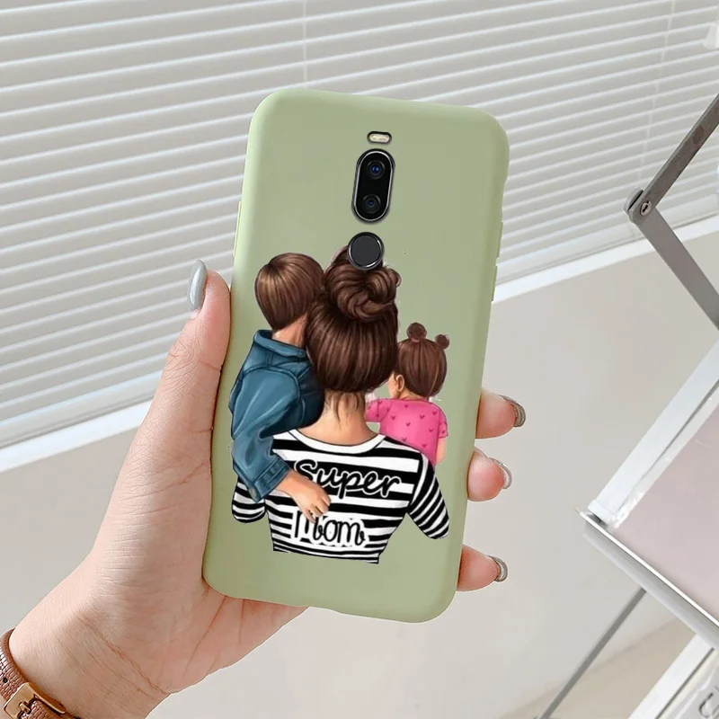 meizu cover For Meizu Note 8 Case Mother And Daughter Phone Cover For Meizu Note 9 Shell Painted Silicone Phone Protection Cover cases for meizu belt Cases For Meizu