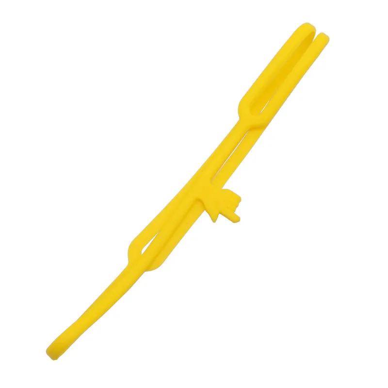7 шт гибкие закладки Обучающие канцелярские принадлежности уникальные креативные силиконовые указатели на палец закладки эластичность книжный знак - Цвет: yellow